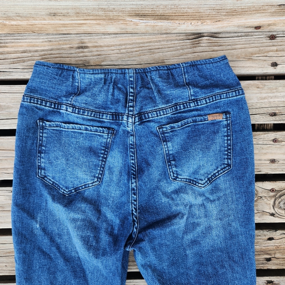 Rock & Roll Denim Bargain Bell Bottom Pull On Flare Jeans 32X36 Stretch Western - Picture 6 of 7